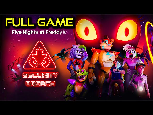 FNAF Security Breach | ALL ENDINGS | Full Game Walkthrough | No Commentary