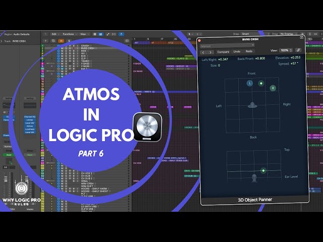 #6 - 3D Objects For Ultimate Panning of Your Atmos Tracks (Dolby Atmos in Logic Pro Series)