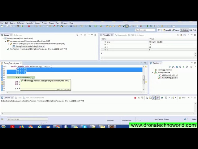 How to DEBUG Java code in Eclipse