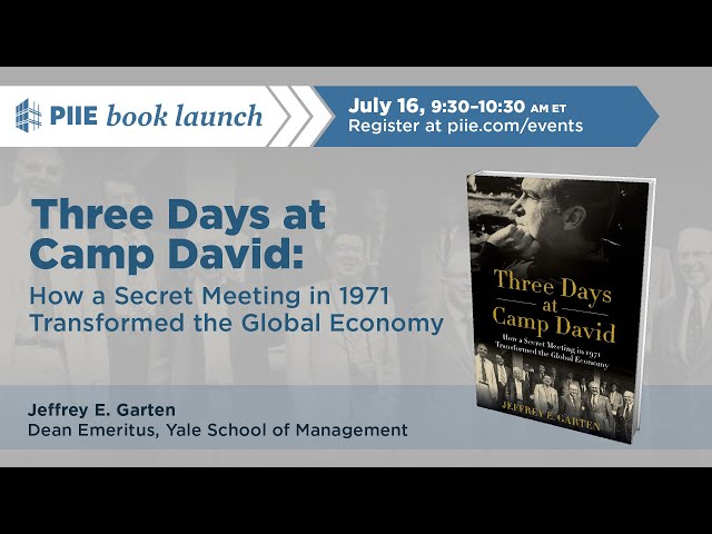 Three Days at Camp David: Book launch with Jeffrey Garten