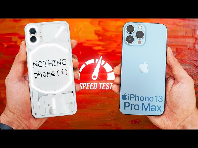Nothing Phone 1 vs iPhone 13 Pro Max - Speed Test (WOW)