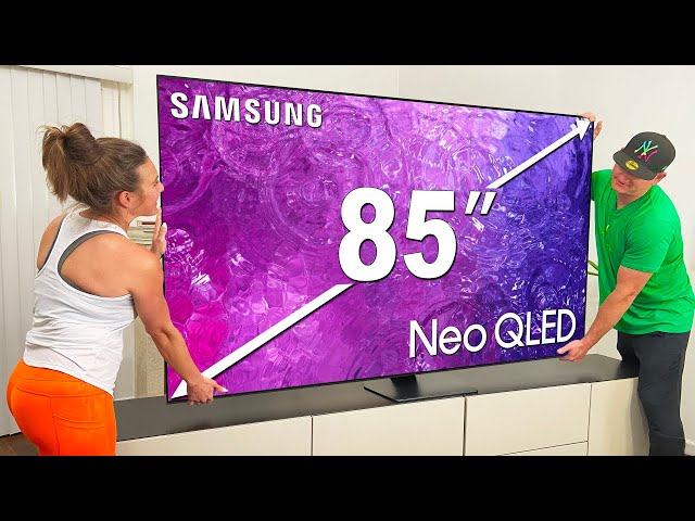 Massive 85" Samsung QN90C QLED TV