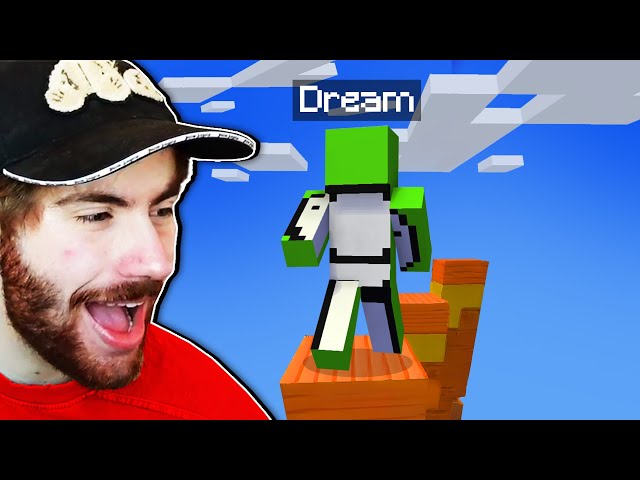 Dream VS Sapnap in Minecraft Parkour Speedrun Challenge