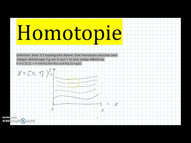 Homotopie Einführung   Algebraische Topologie, Komplexe Analysis, Mathe