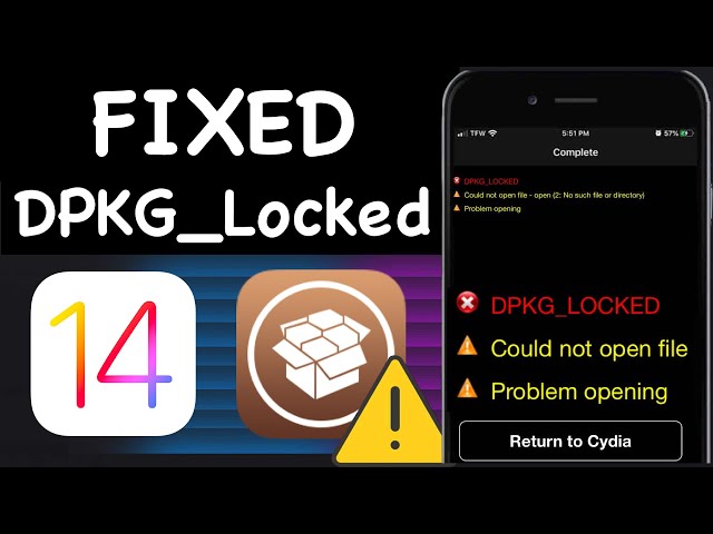 How to Fix Cydia Error DPKG_LOCKED