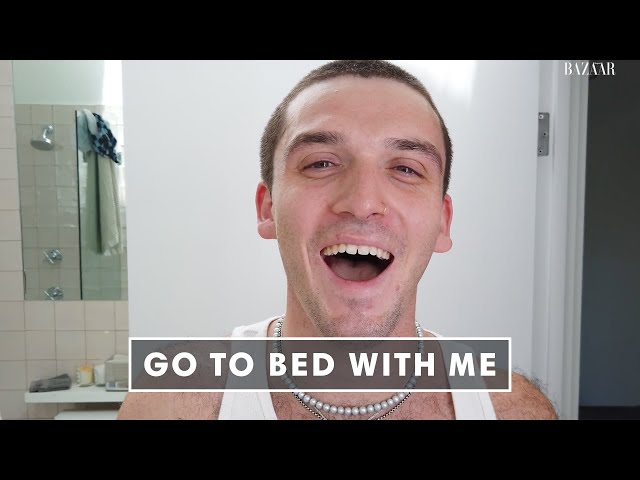 Lauv's Nighttime Skincare For Dry, Finicky Skin | Go To Bed With Me | Harper's BAZAAR