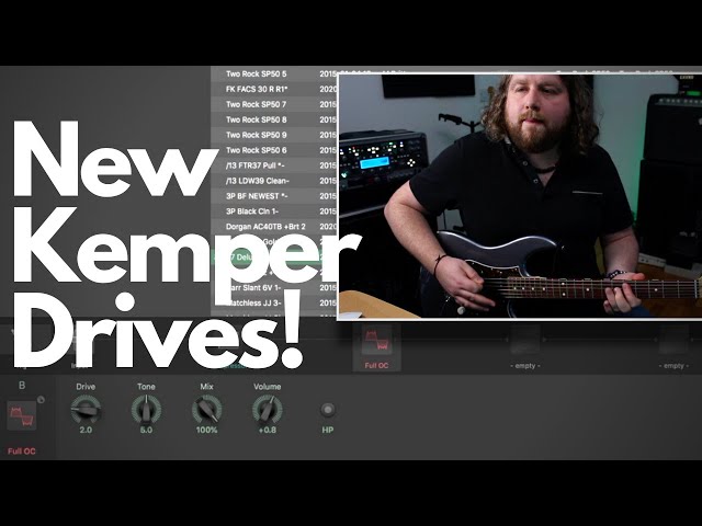 New Kemper Drive Stomps in OS8 Beta - Klon, Timmy, Precision Drive, King of Tone & More