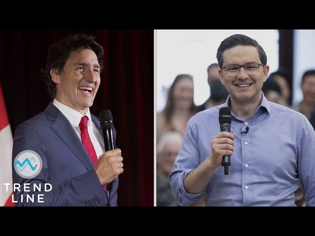 Nanos polling: Trudeau and Poilievre's personal popularity is statistically tied | TREND LINE