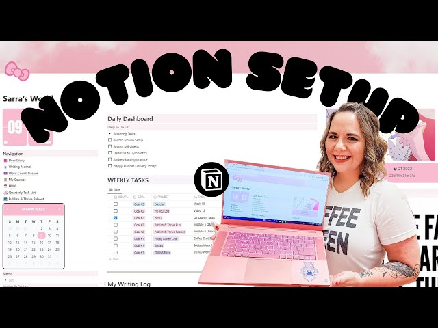 ORGANIZING MY GOALS IN NOTION ✨ tutorial and full aesthetic hb90 setup