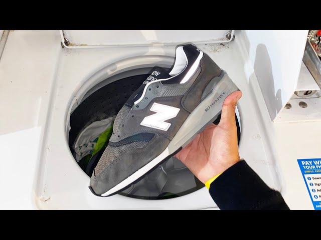 Putting my New Balance 997 “Grey” in the Washing Machine