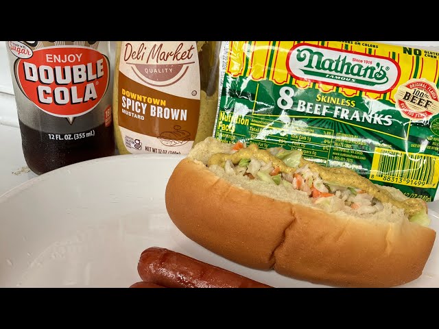 Nathan's Famous Hot Dogs Food Review | History of Nathan's Famous Hot Dogs | Nathan's Beef Franks 4K