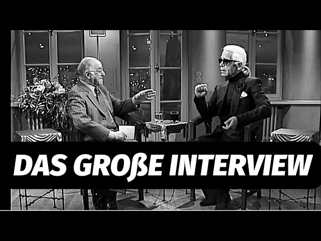 Karl Lagerfeld Interview mit Alfred Biolek!