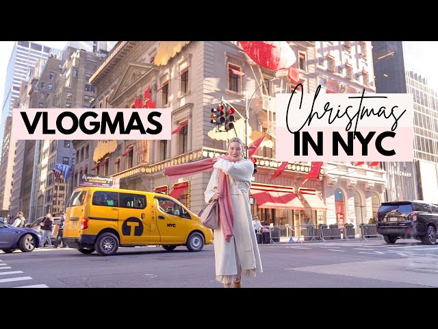 VLOGMAS DAY 1: CHRISTMAS IN NEW YORK CITY!! Rockefeller Tree Lighting, Saks Windows, Ice Skating!