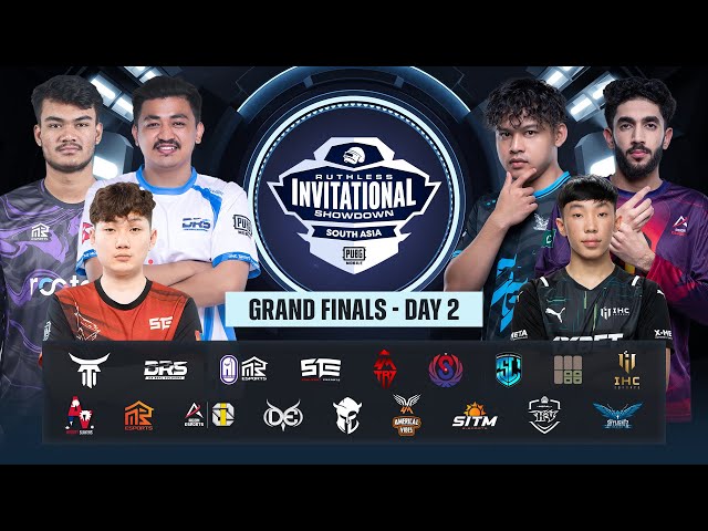 [HINDI] PUBG MOBILE RUTHLESS INVITATIONAL SHOWDOWN | GRAND FINALS | DAY 2 FT. #DRS #SG #STE #A1 #I8