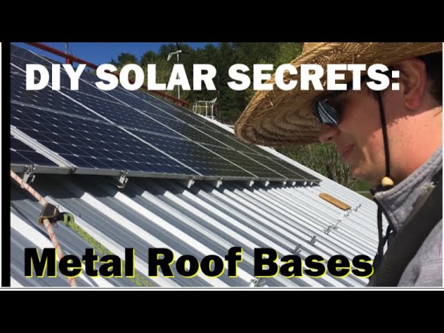 Mount Solar to Metal Roofs: SnapNrack Metal Roof Base