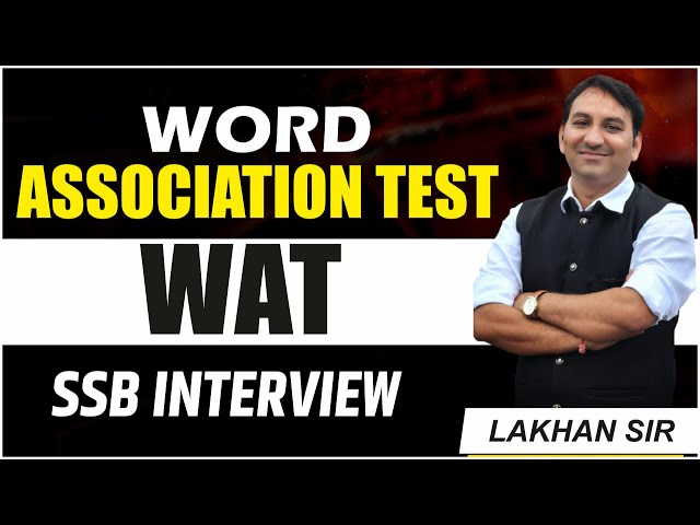 Word Association Test (WAT) full information | ssb interview wat