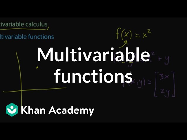 Multivariable functions | Multivariable calculus | Khan Academy