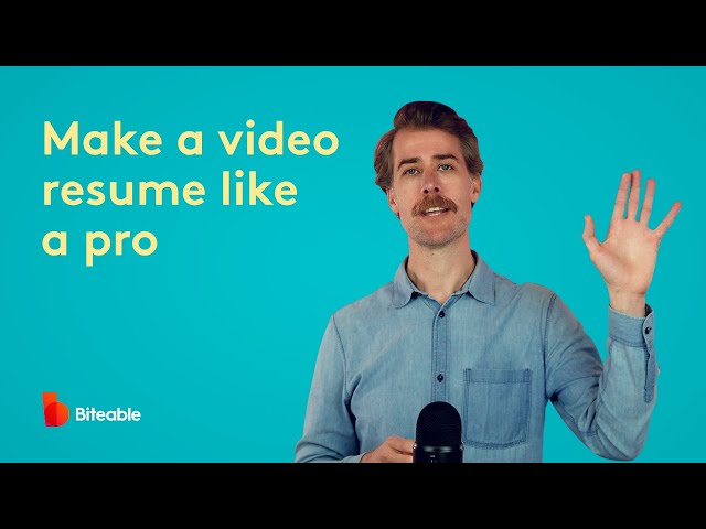 Make a video resume like a pro