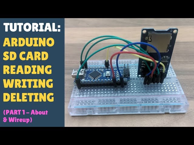 TUTORIAL: Micro SD Card Reader / Writer How to Quickly Get Started - Arduino Module DIY - Part 1