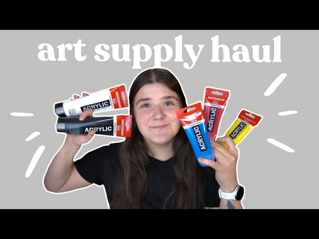 ART SUPPLY HAUL 2020 ✷ Online Artist & Craftsman Supply Haul Unboxing and Posca Paint Marker Drawing