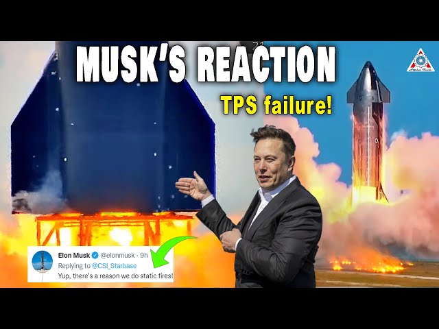 Elon Musk just reacted to Starship 6 engines firing, TPS damaged and made Grass fire at Starbase