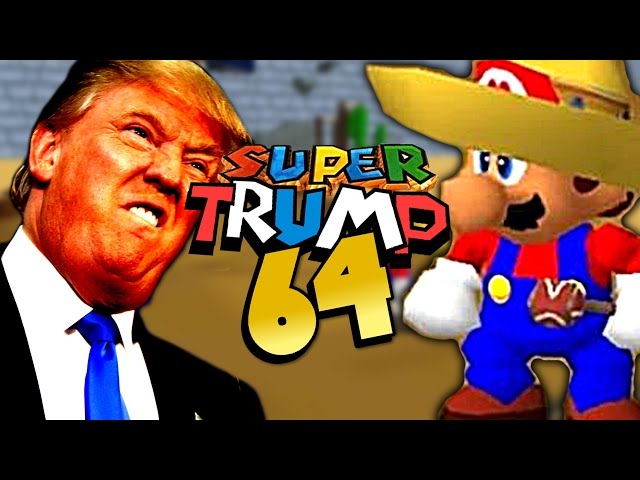 SUPER TRUMP 64 | Mexican Mario VS Donald Trump [Super Mario 64 Rom Hack] Gameplay