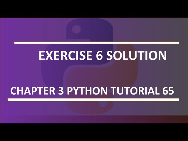 Exercise 6 solution : Python tutorial 65