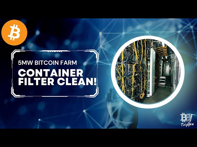 5MW Bitcoin Mining Farm Filter Cleaning