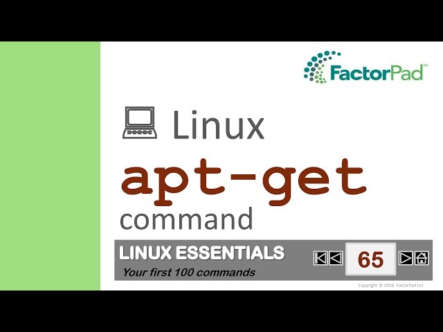 Linux apt-get command summary with examples