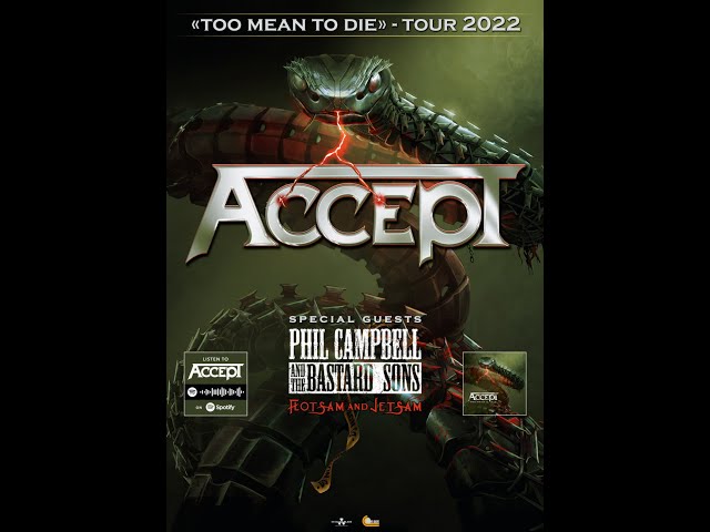 ACCEPT announce "Too Mean To Die" European tour