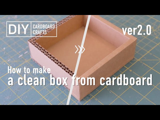 Cardboard Craft Revolution! Hiding Corrugated Edges Technique to make your box to the next level.