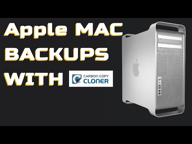 Apple & Mac Backups With Carbon Copy Cloner