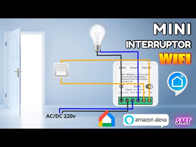 Mini interruptor WiFi compatible Tuya Smart Life con control remoto 😎