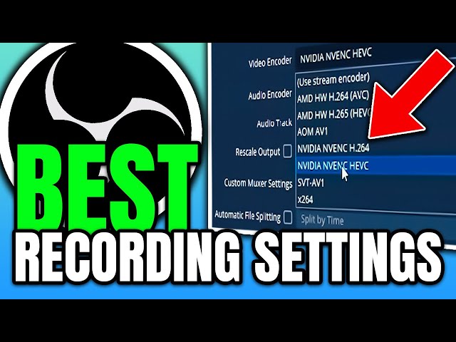 ✅Best OBS Recording Settings (Perfect Quality)