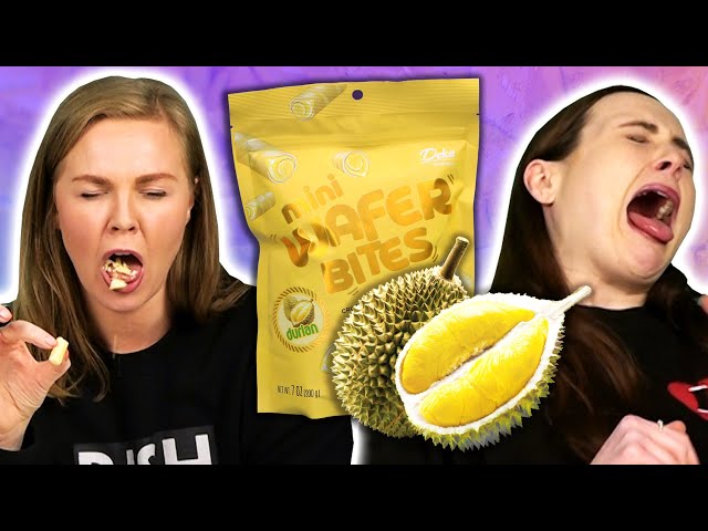 Irish People Try New Thai Snacks (Durian Rolls!)
