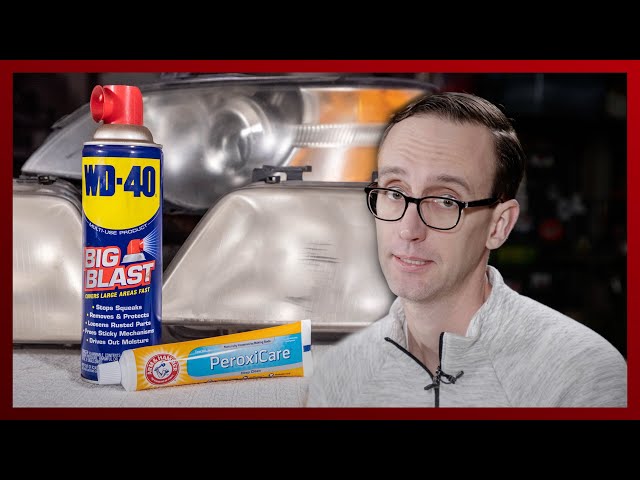 Headlight Restoration with WD-40 & Toothpaste:  HACKS TESTED