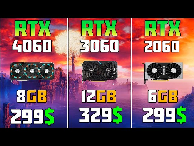 RTX 4060 vs RTX 3060 vs RTX 2060 | 1080p , 1440p Test