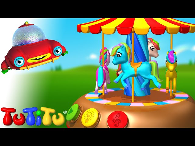 🎁🎠TuTiTu Builds a Merry Go Round - 🤩Fun Toddler Learning with Easy Toy Building Activities🍿