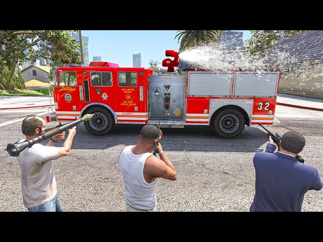What If You Throw Water On Franklin, Trevor, and Michael's House In GTA 5?