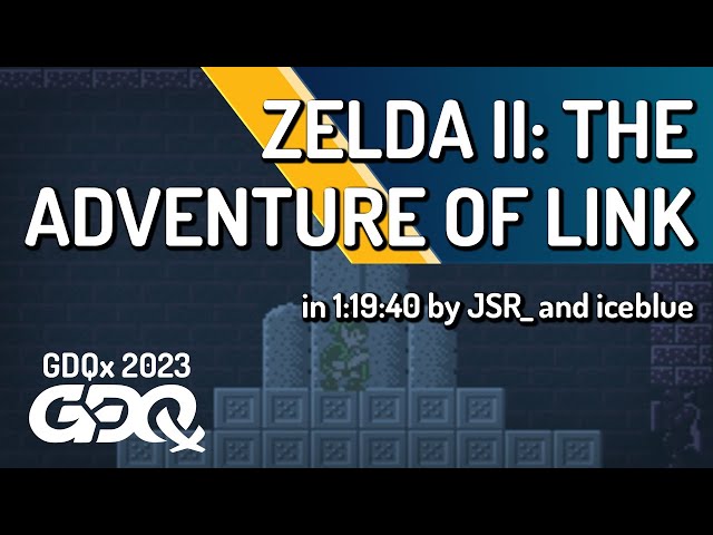 Zelda II: The Adventure of Link by JSR_ and iceblue in 1:19:40 - Games Done Quick Express 2023