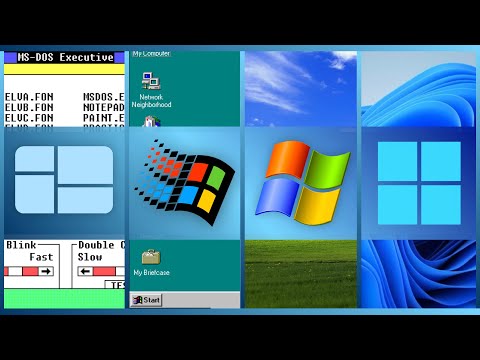 Evolution of Microsoft Windows (1.0 - 11 + Betas!)