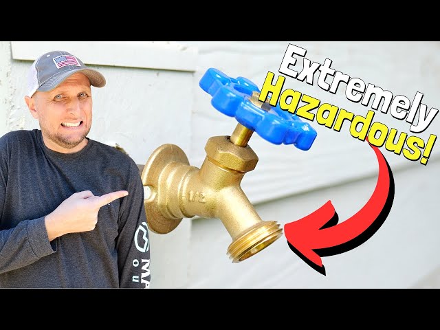 The CORRECT Way To Replace An Outdoor Faucet | DANGEROUS and Common Mistake DIYers Make!