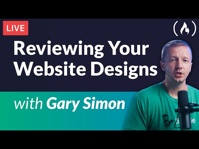 Reviewing Your Website Designs Live - with Gary Simon
