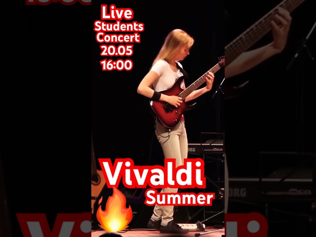 Vivaldi - summer 🍃Laura Lāce #live #guitar #stream #coverguitar #guitarplayer #top #best #concert
