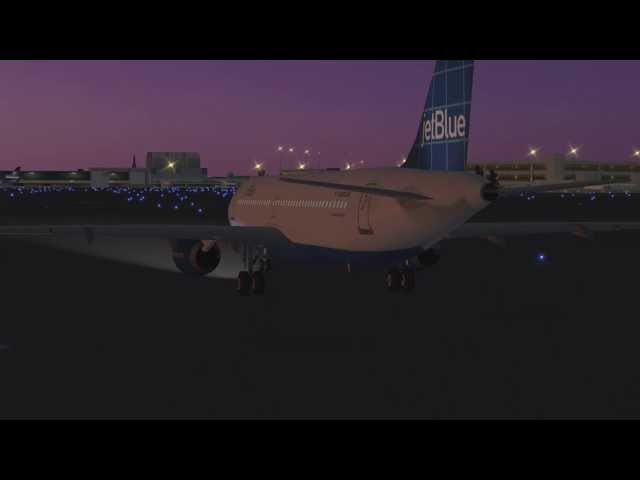 X-Plane 10 JetBlue A320 Landing at Boston Logan International HD - ULTRA REALISTIC