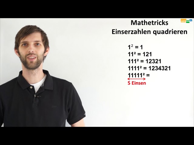 Mathetricks: Einserzahlen quadrieren