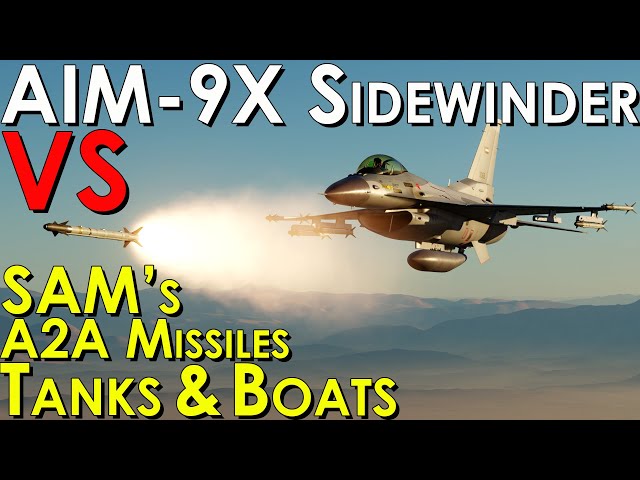 DCS World F-16C Viper and AIM-9X Sidewinder Testing!