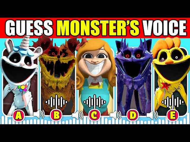 IMPOSSIBLE 🔊 Guess the VOICE | Poppy Playtime Chapter 4 + The Smiling Critters | HUGGY WUGGY, Catnap