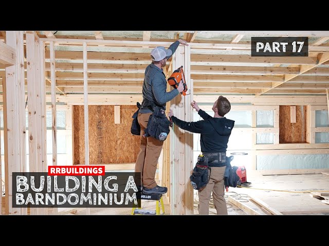 Building a Barndominium 17: Framing Bedroom Walls in a Post Frame