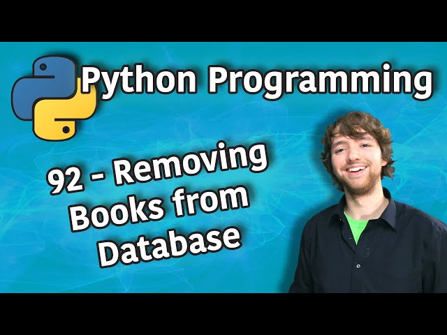 Python Programming 92 - Working with SQLite in Tkinter - Removing Books from Database